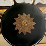 Empire style chandelier with bronze swans. Gilded bronze.