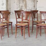 6 chairs n°221 canework Michael Thonet - 1920