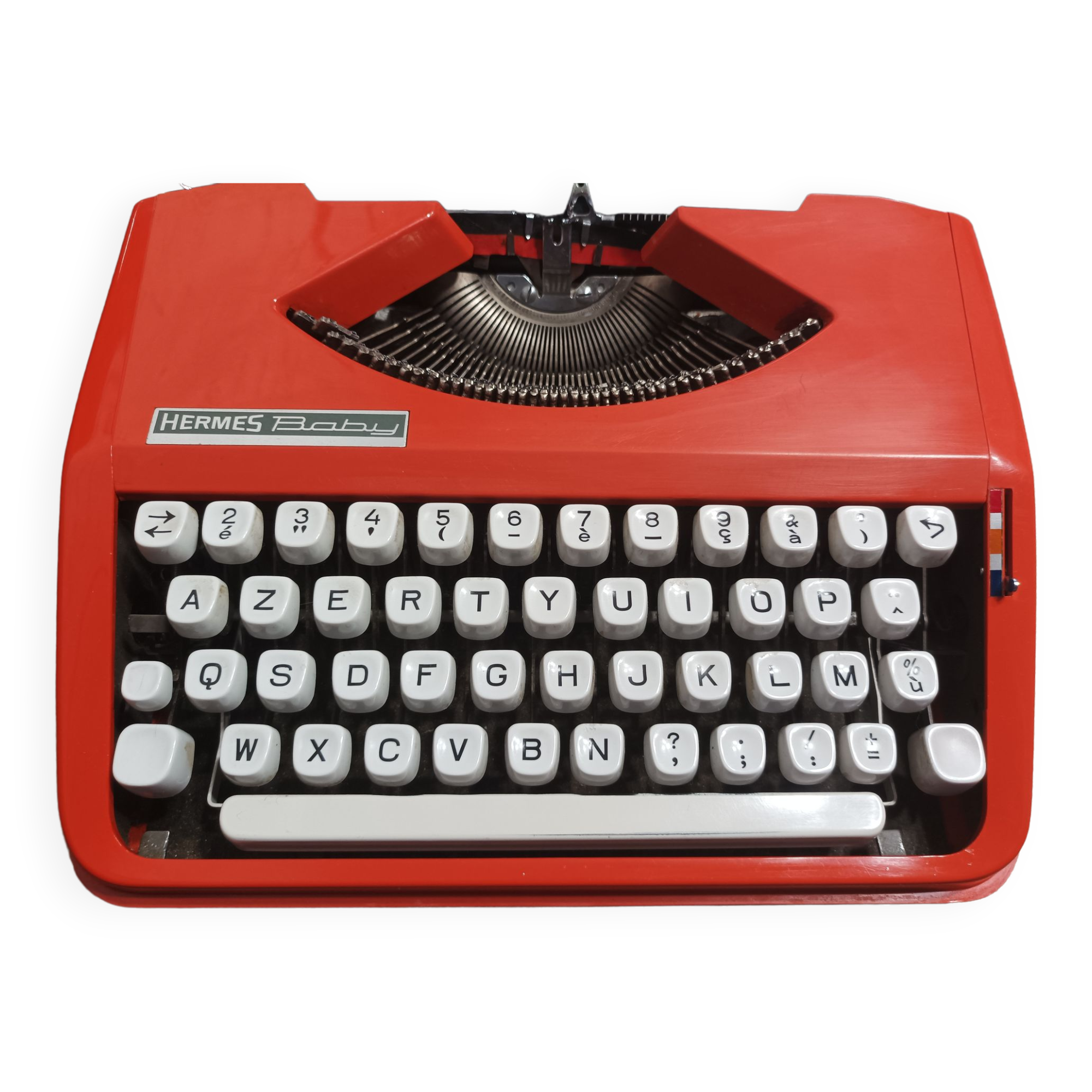 Hermes baby orange typewriter
