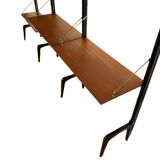 Vintage wall unit with two desks by Louis van Teeffelen for Wébé, 1950s