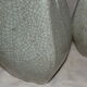 paire de grands vases porcelaine céladon vert craquelée  XIX ème - XX ème