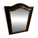 Black wooden mirror