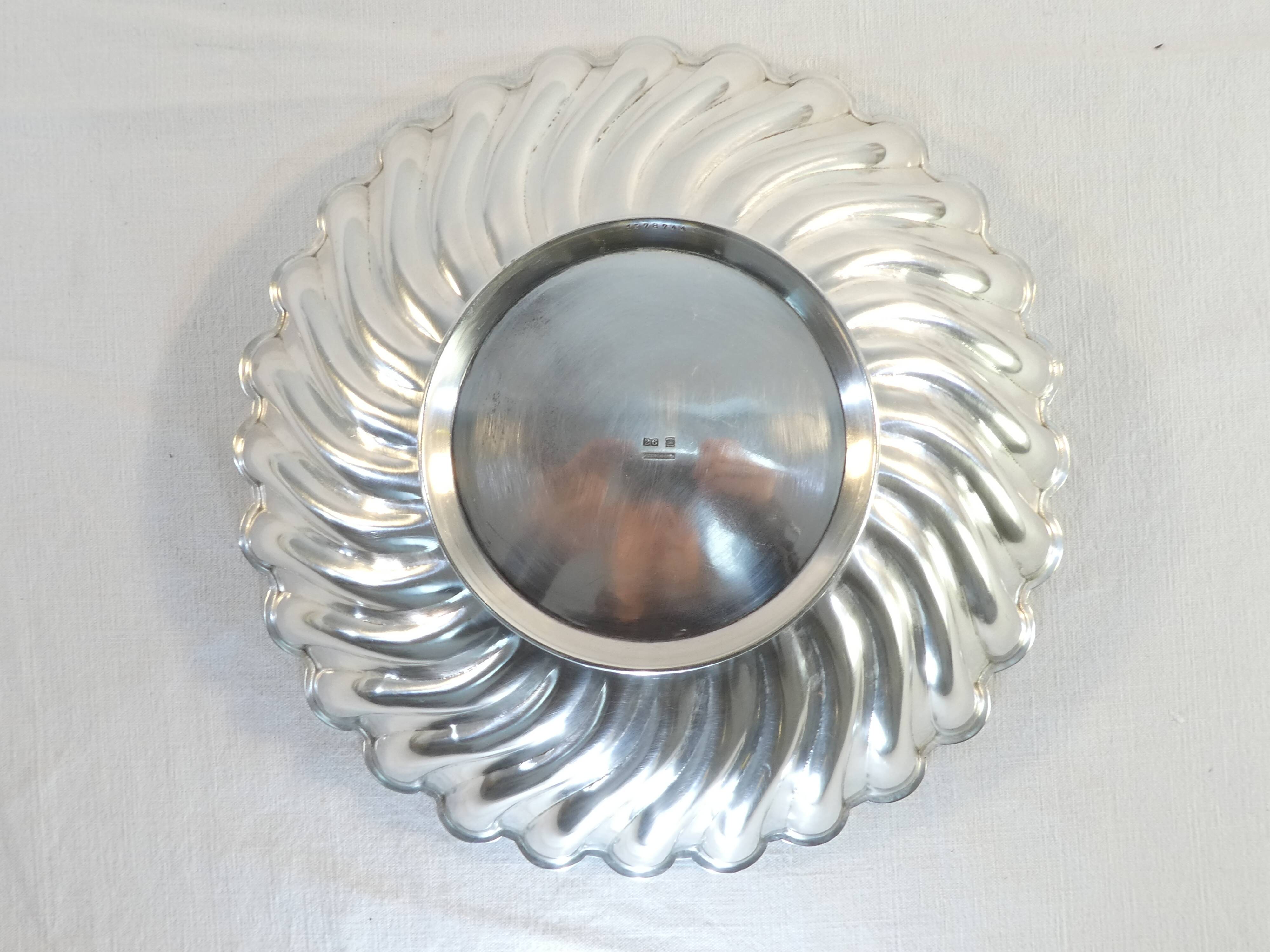 Christofle silver metal saladier dish
