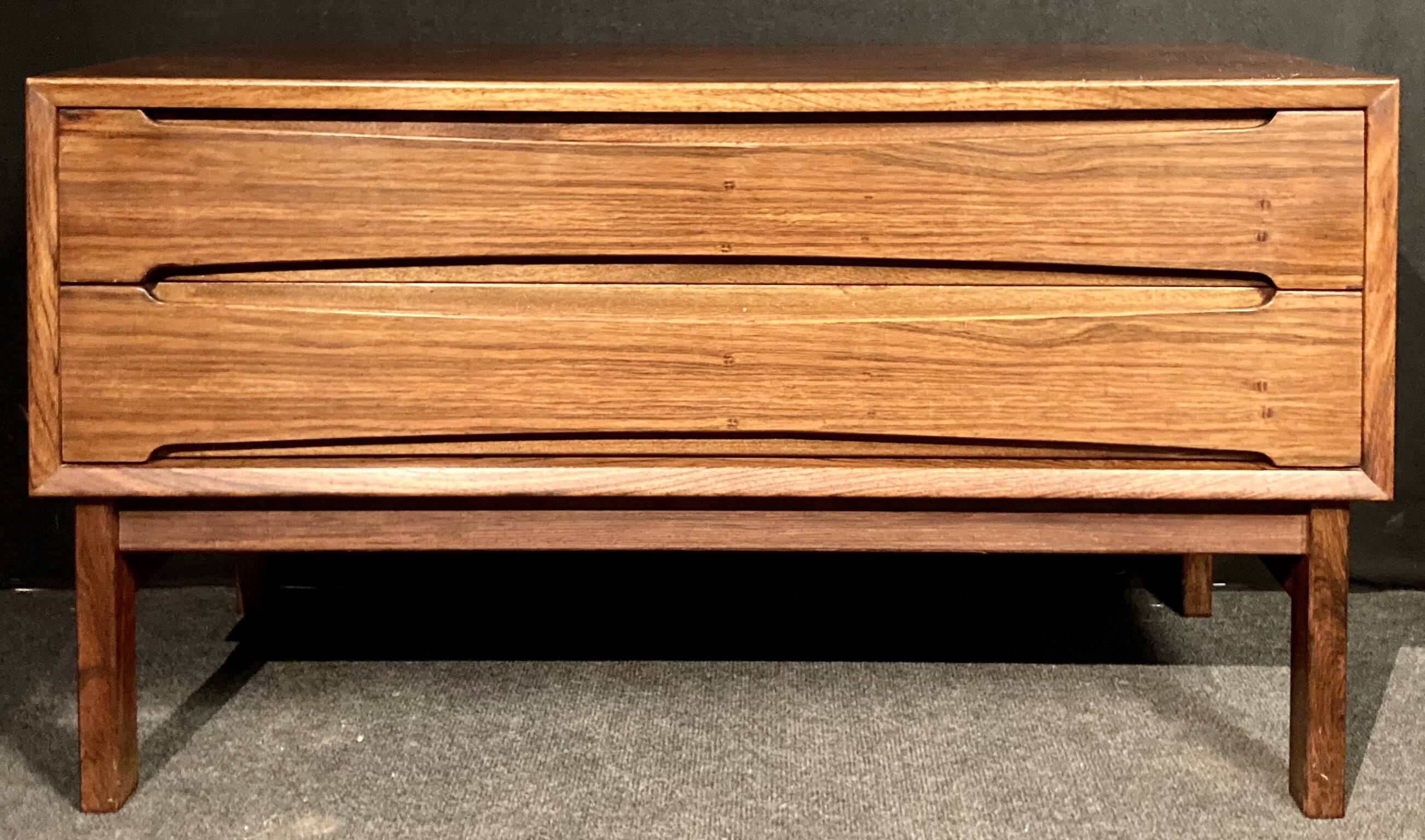 Scandinavian rosewood chest of drawers