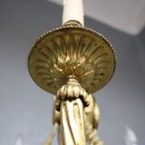 Louis XVI style gilt bronze chandelier