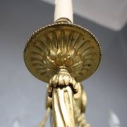 Louis XVI style gilt bronze chandelier