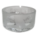 Thick frosted glass ashtray and pocket tray, 1980s savannah design, 13 cm.