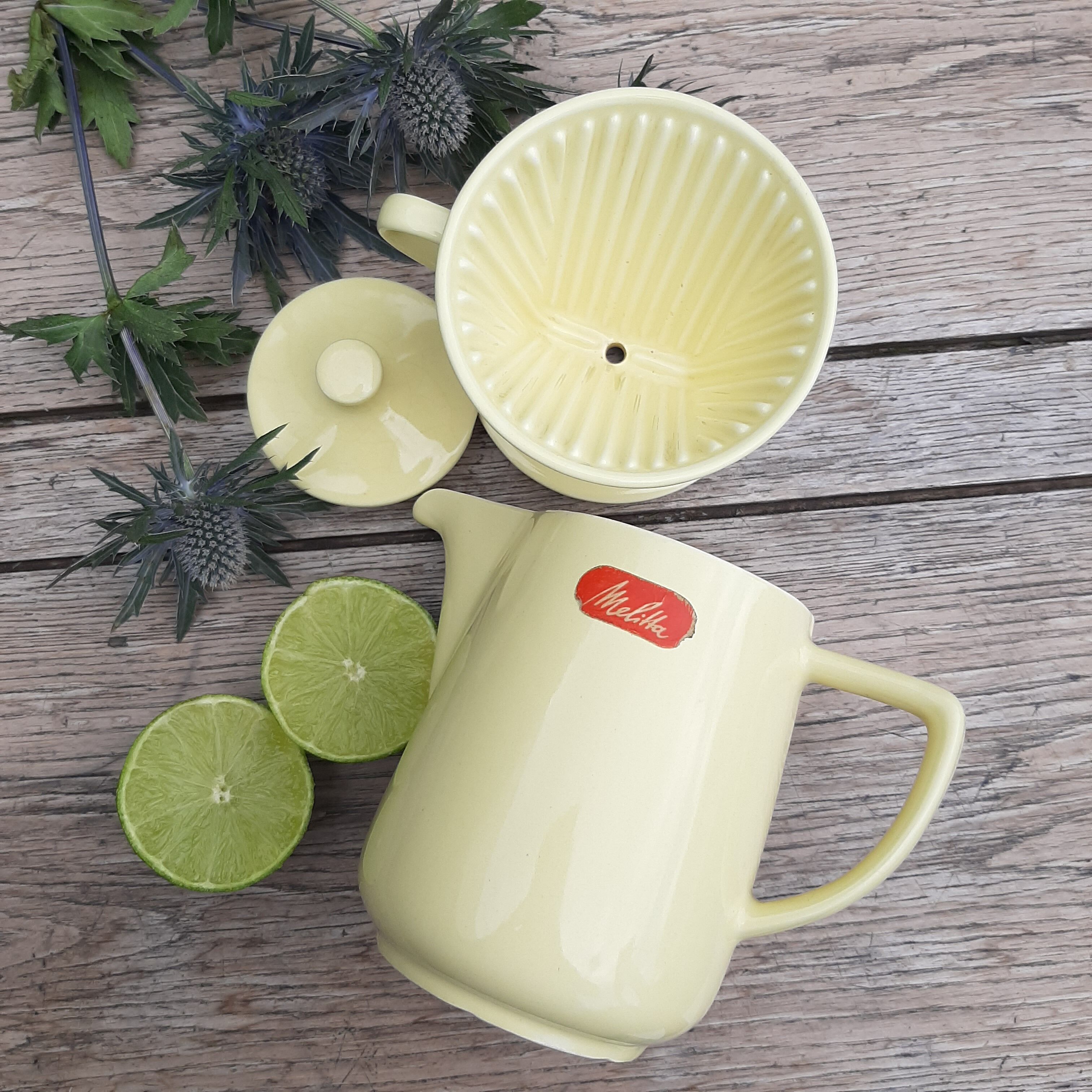 Cafetiere et filtre faïence Melitta
