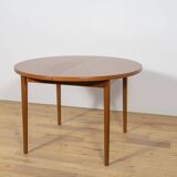 Mid-Century Round Teak Dining Table by Nils Jonsson for Hugo Troeds, Sweden