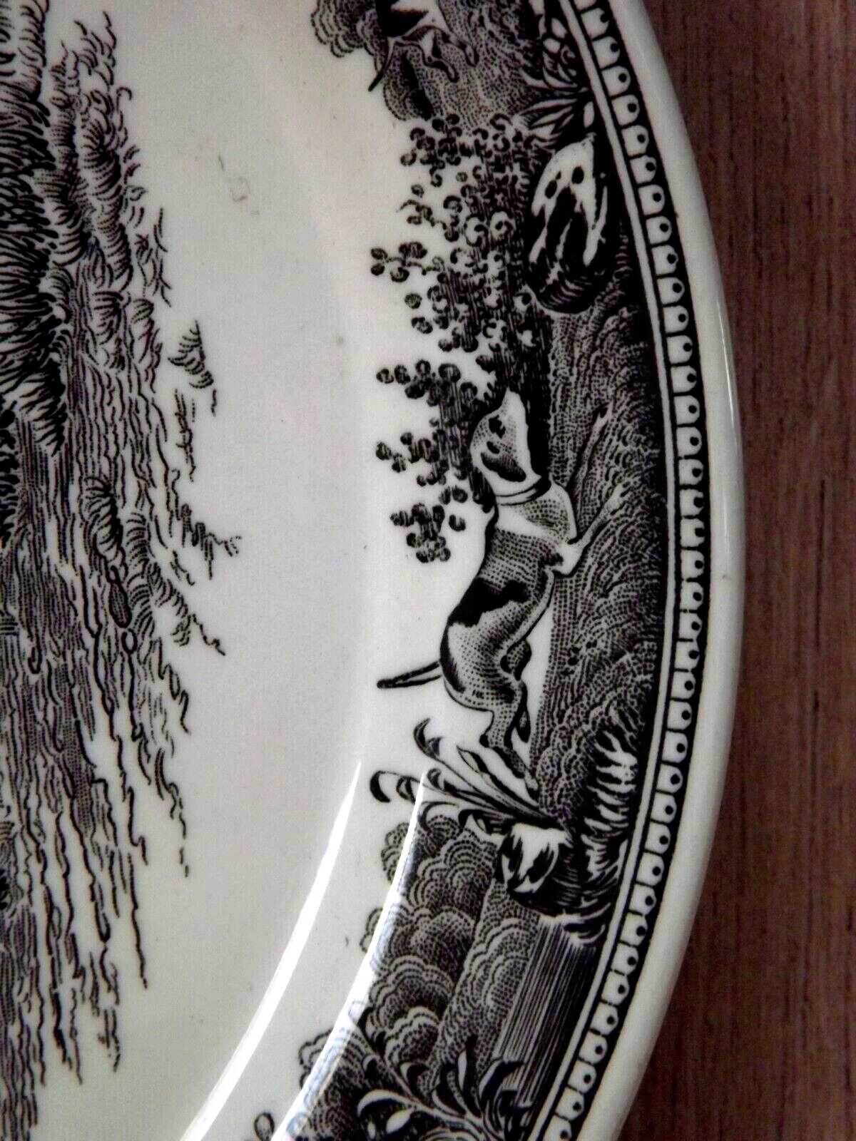 Lot de 3 assiettes, scène de chasse, Villeroy & Boch