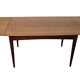 Mid century teak dining table with curved top, Denmark 1960s