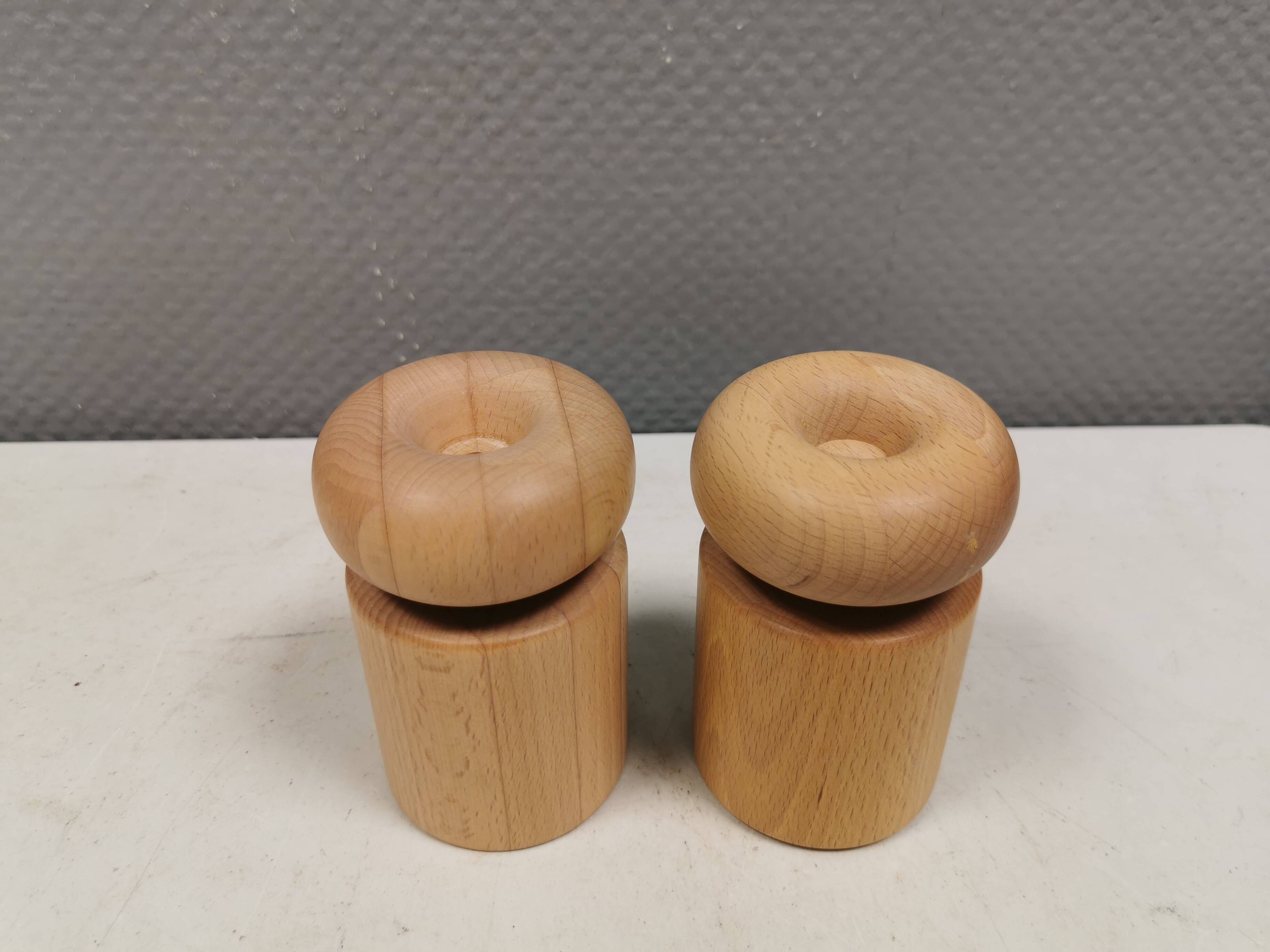 Salt and pepper grinders/mills designed by Nissen Denmark in the 1970-80s