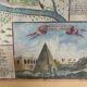 Gravure du XVIIIème - plan de Rome par J.Senex (1678 - 1740)