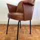 Fauteuil 1960 simili cuir imitation croco
