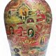 Vase à décors de Bagues de Cigares – Art Populaire, vers 1900