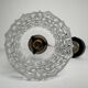 Vintage glass wall light "diamond point"