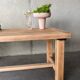 Table basse de ferme décapée