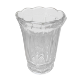 Vase ancien verre moulé made in France années 70