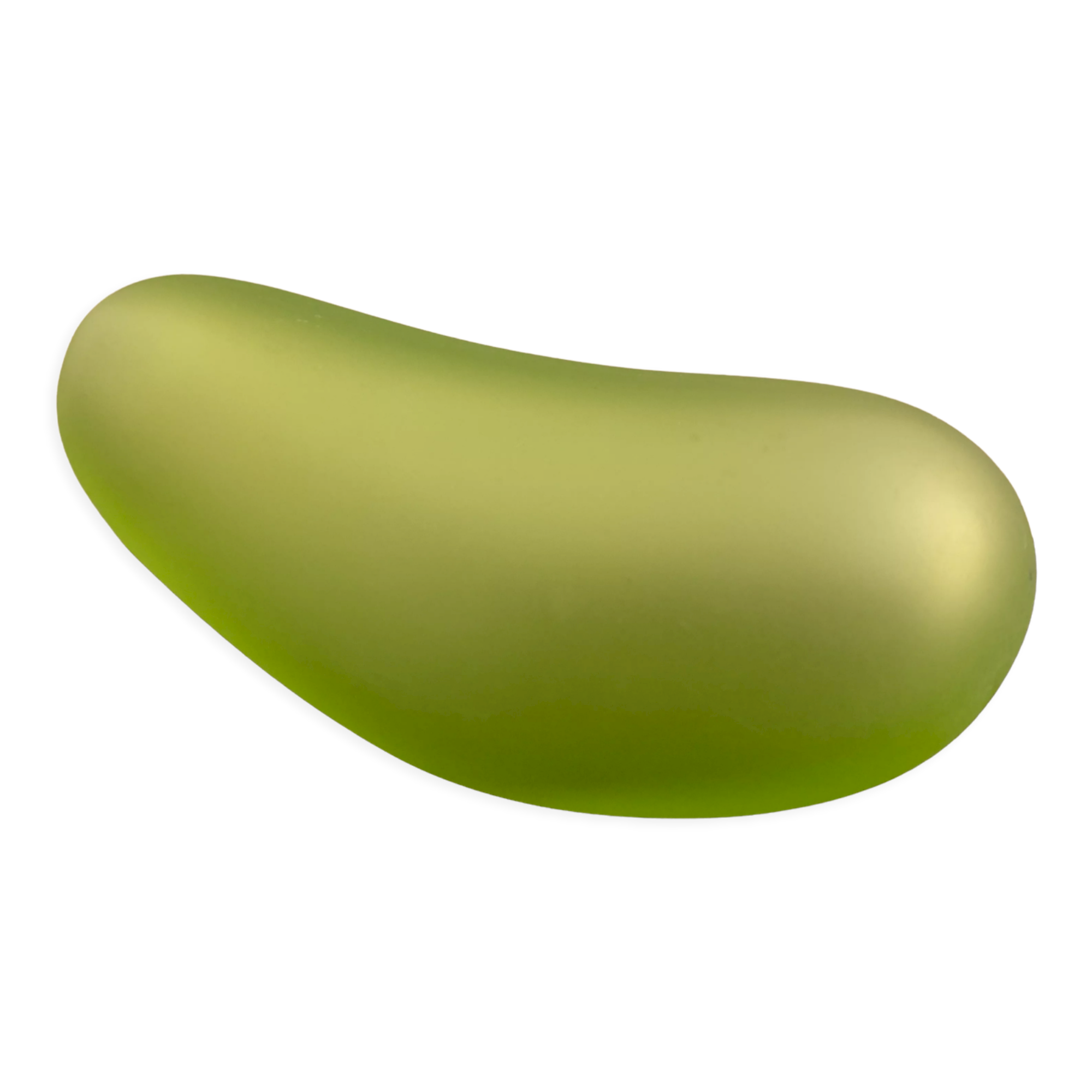 Green vase design Daum by Philippe Starck, strangeness model, 1988