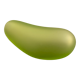 Green vase design Daum by Philippe Starck, strangeness model, 1988