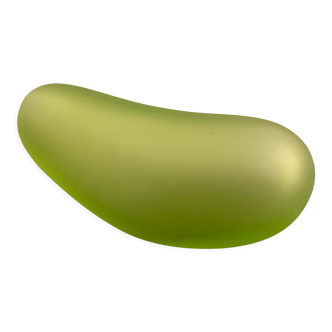 Green vase design Daum by Philippe Starck, strangeness model, 1988