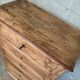Matt varnished wooden chest of drawers