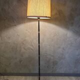 Brass and metal floor lamp