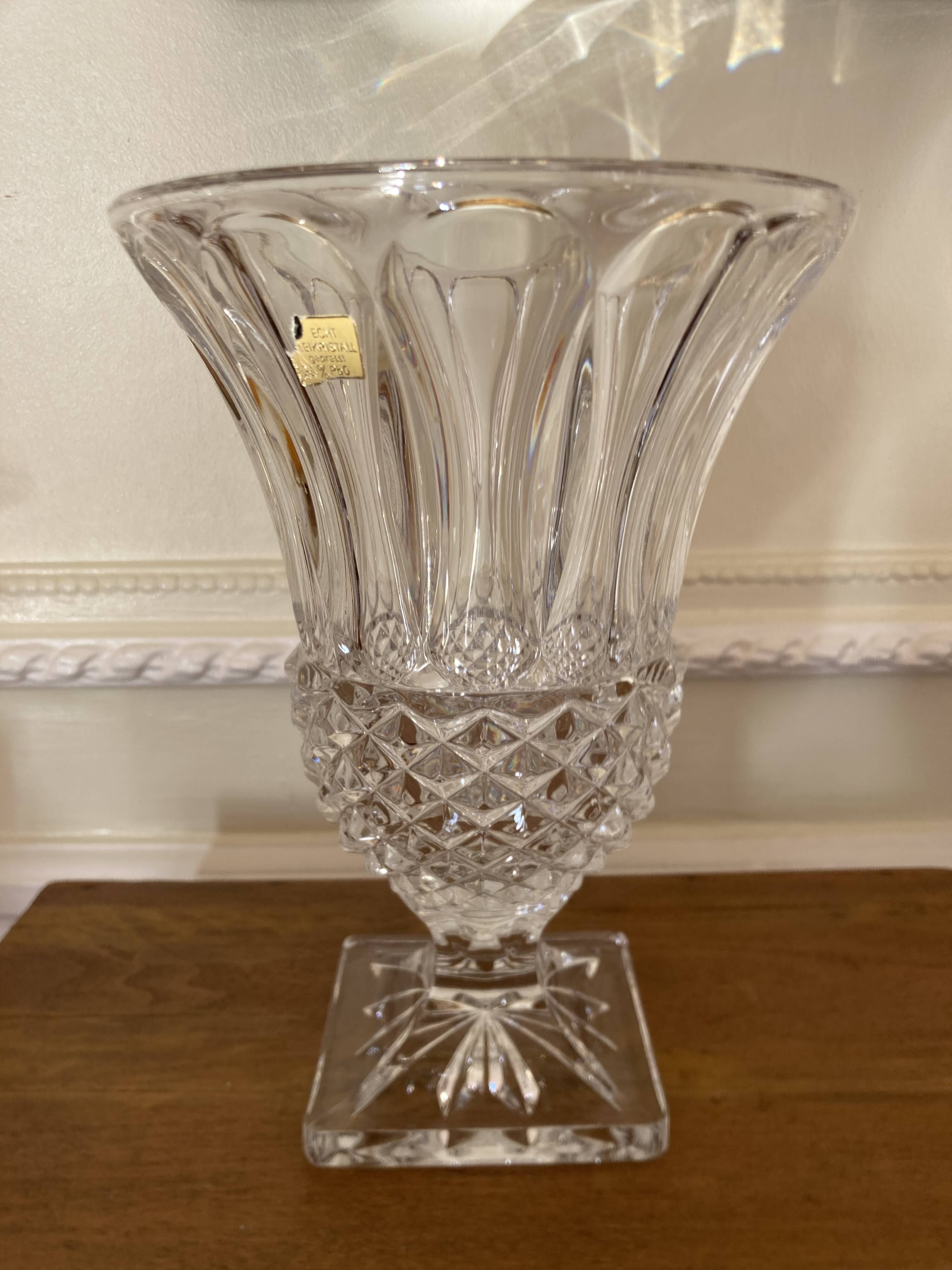 Medici crystal vase H23cm