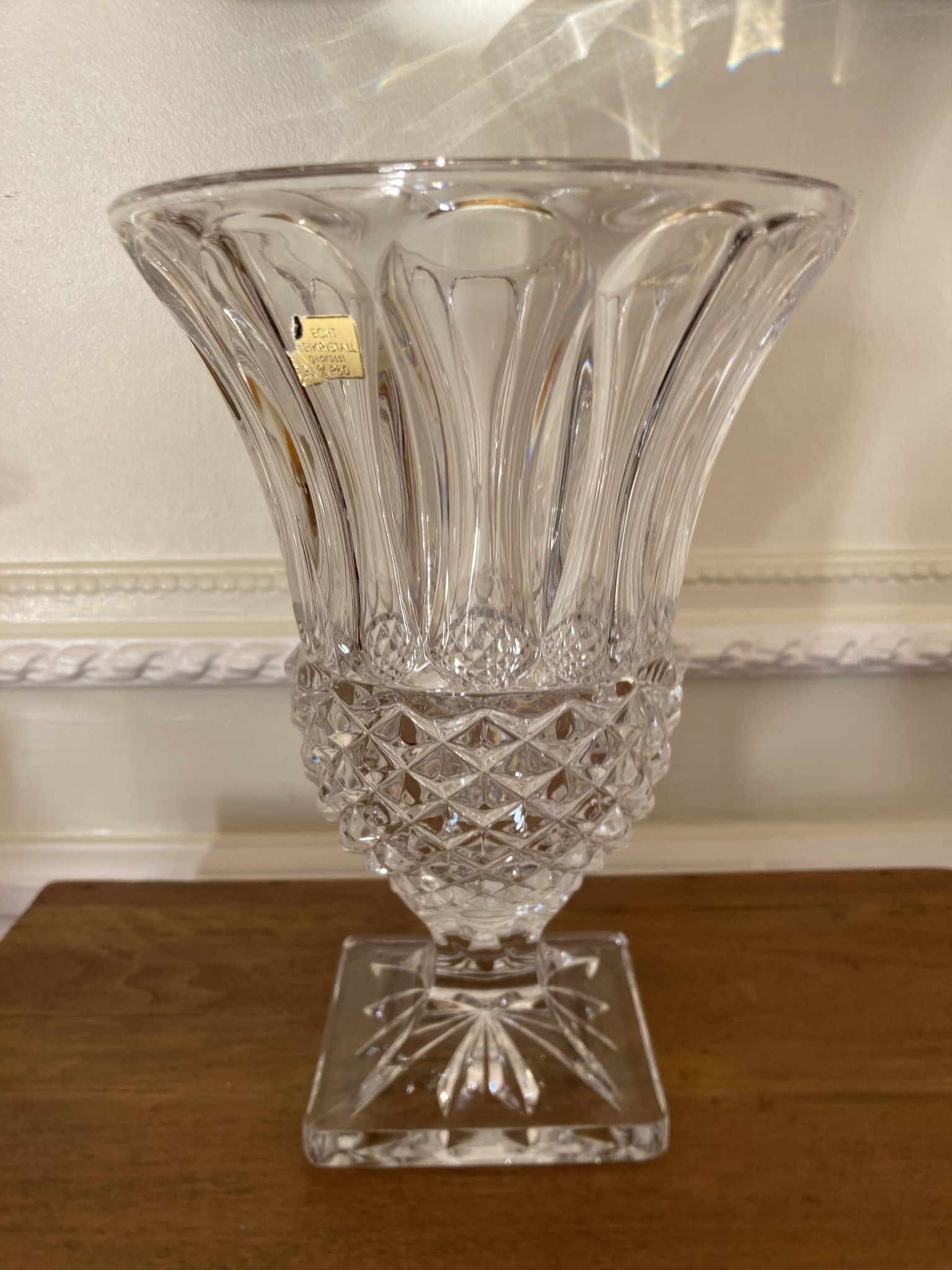 Vase Médicis en cristal H23cm