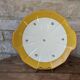 Plate with handles, ceramic serving dish with yellow border and floral decoration Sarreguemines