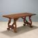 Table de réfectoire ancienne en chêne teinté noyer, Italie, XXe siècle