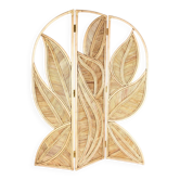 Paravent « feuilles » en rotin 