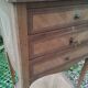 Antique Louis XVI style marquetry bedside table