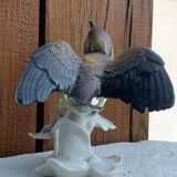 Bird numbered and signed Karl Ens, in Saxon porcelain, nineteenth century