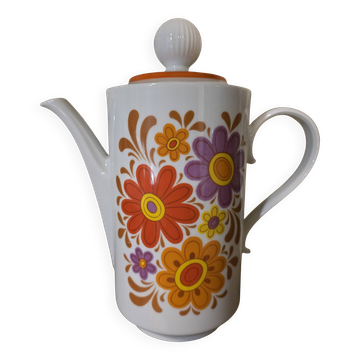Vintage coffee pot Winterling Bavaria – Seventies floral decor