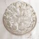 Pique fleurs en verre XXL , vase, centre de table  , cerclage argent