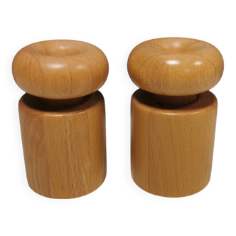 Rare Salt and pepper set designed by R. Nissen Denmark 1960-70s