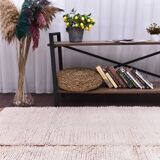 Terracotta wool rugs , 210x130cm small shaggy wool rugs