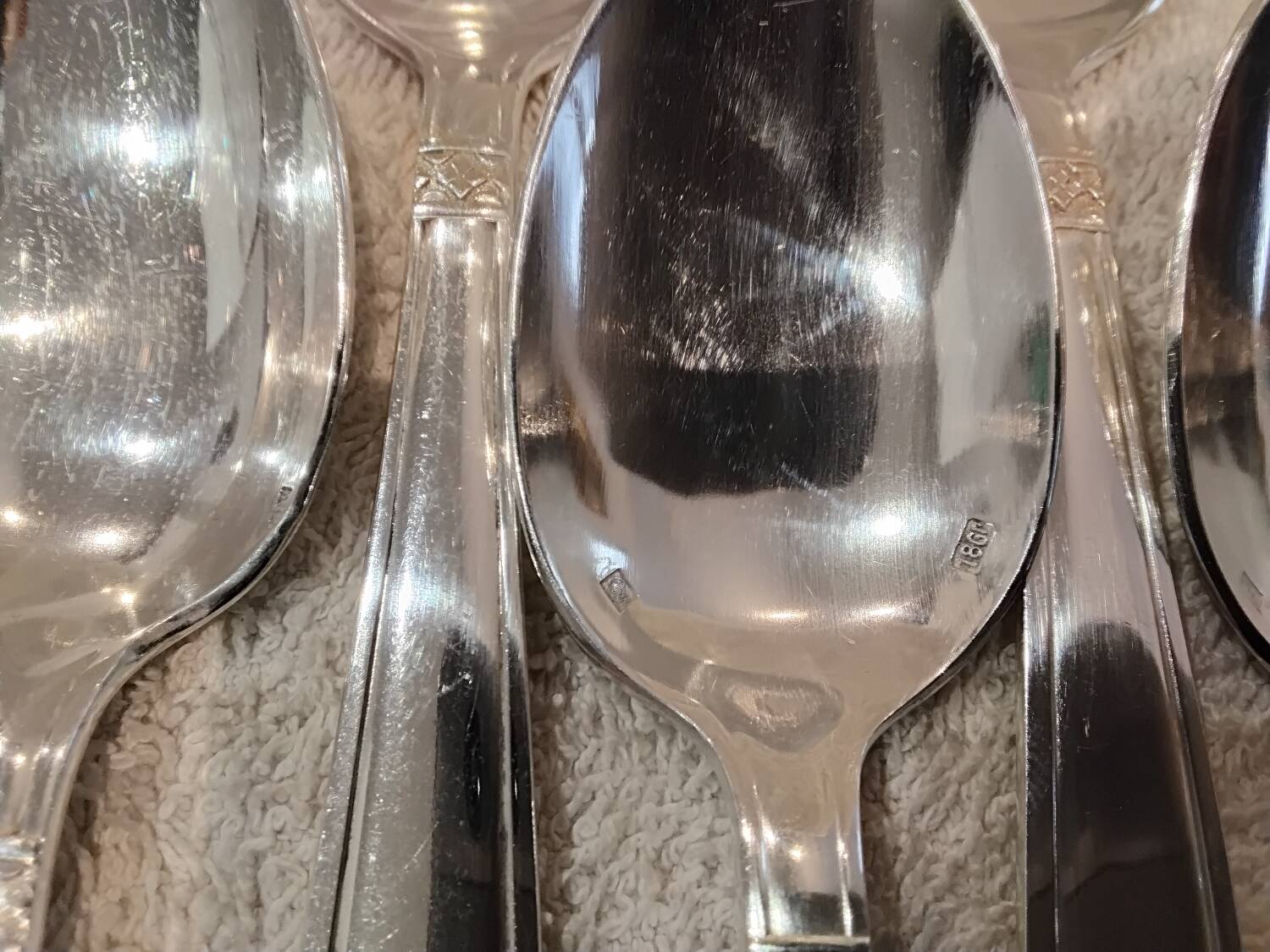 11 silver-plated metal coffee spoons Lemondial Grand Prix Monaco