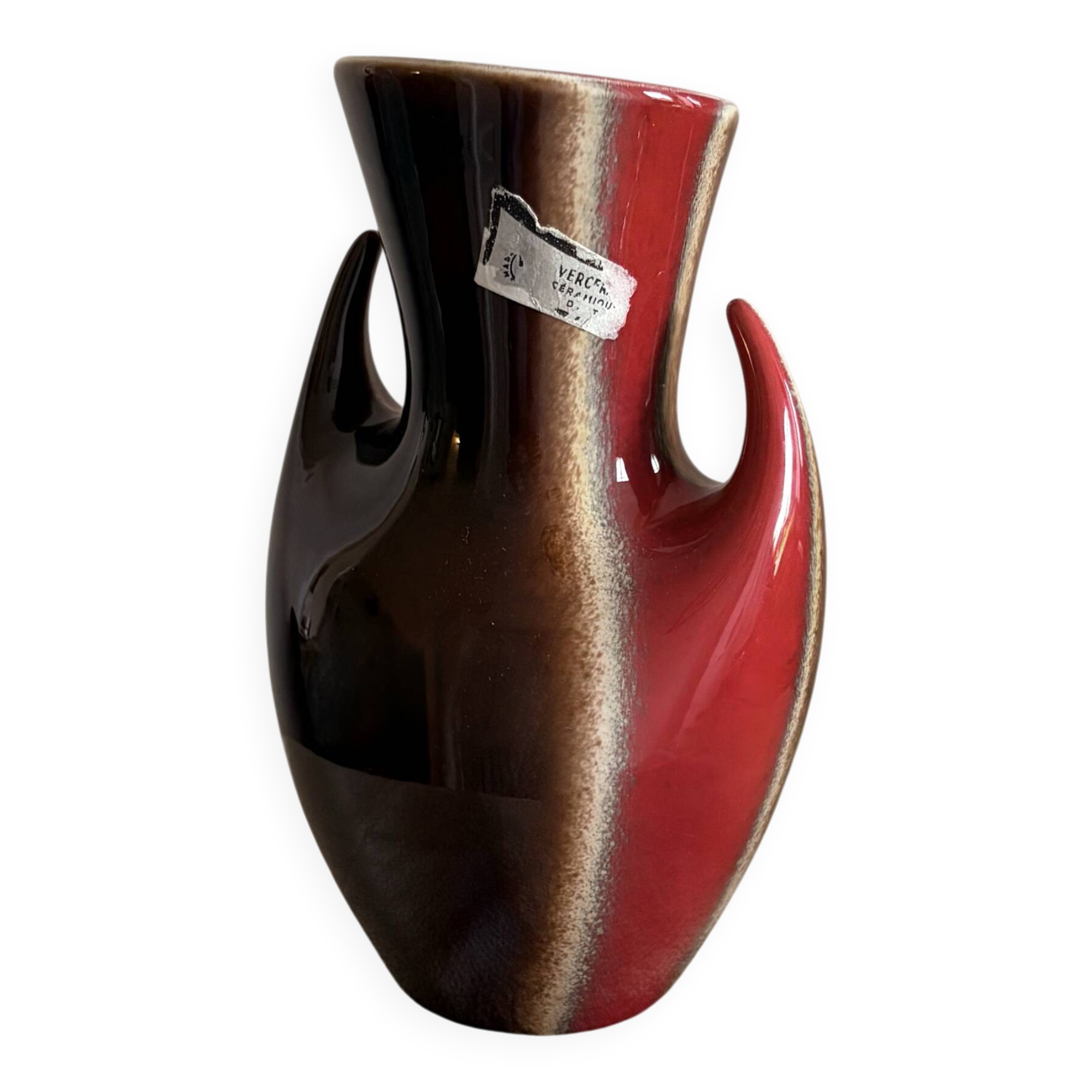 Vintage Mid-Century Verceram France Model 6325 Ceramic Vase – 1960’s