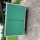 Vintage painted wardrobe in white and green wood, 1950s, original lock.
