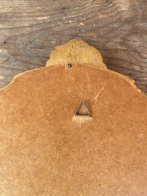 Small antique gilded mirror 30x22cm