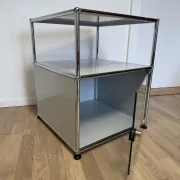 USM Haller side table in light grey