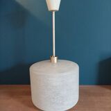 Chandelier suspension support metal globe frosted glass