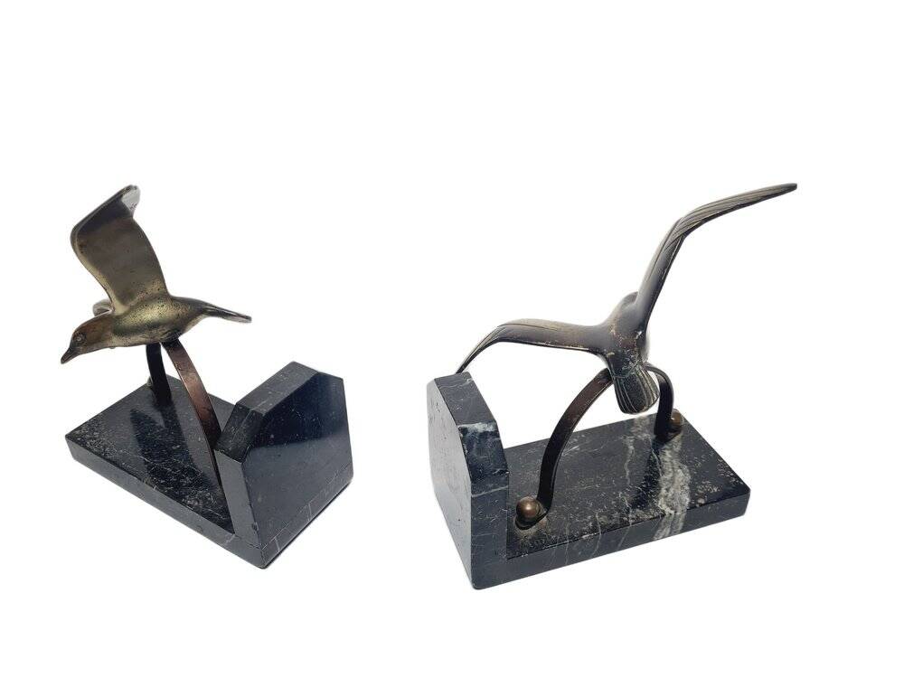Art Deco figurative bookends, Belgium, 1930s, set of 2