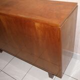 Sideboard walnut bramble storage cabinet, two doors, style 1930