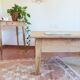 Table basse en noyer