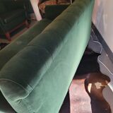Banquette capitonnée vert sapin