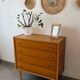 Vintage oak commode from the 1960s.