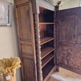 18th century walnut wardrobe